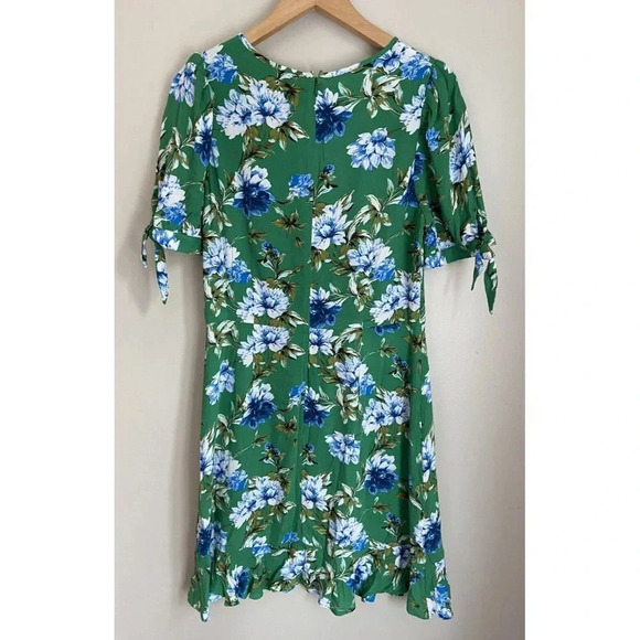 NWT Banana Republic Dress Green Blue Floral Size 10 New - Picture 2 of 4